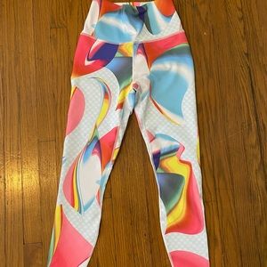 NWT Fabletics ultra high-waisted PowerHold leggings in Carnaval (S)